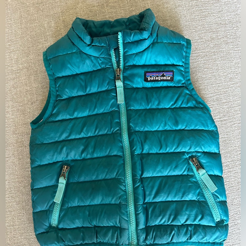 Patagonia puff vest size 12-18 months